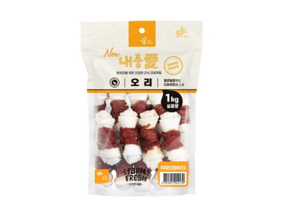 뉴내품애)오리우유껌4.5인치 1kg