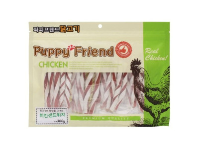 (2개묶음)(퍼피프랜드) 치킨샌드위치 300g