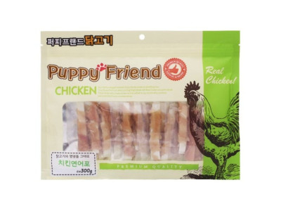 (2개묶음)(퍼피프랜드) 치킨연어포 300g