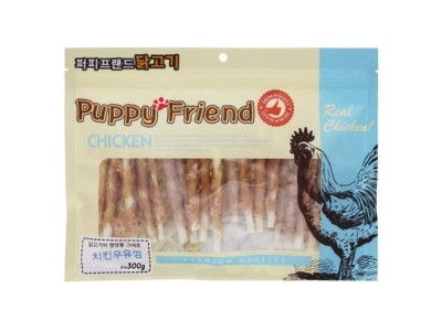 (2개묶음)(퍼피프랜드) 치킨우유껌 300g