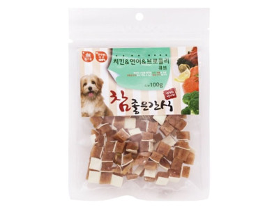 (3개묶음)(참좋은간식) 치킨 연어 브로콜리 큐브