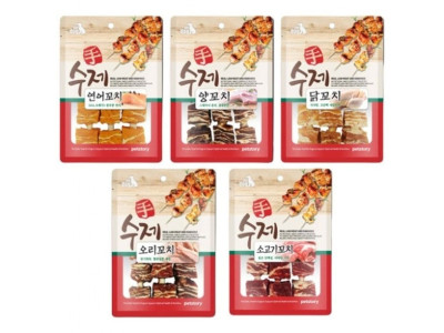 (2개묶음)(펫스토리) 수제 연어꼬치 90g