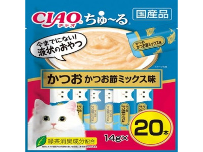 (이나바) SC-130 챠오츄르 가다랑어 가쓰오부시 믹스 20P
