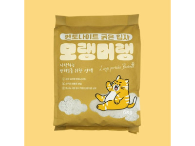 (펫라벨) 모랭머랭 벤토나이트 굵은입자 6kg