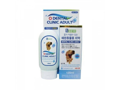 TBZ 쏘아베 덴탈크리닉 강아지 먹는치약 어덜트 사과향 120ml