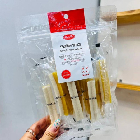 TBZ 바우와우 오래먹는 양치껌 유산균 콜라겐 140g