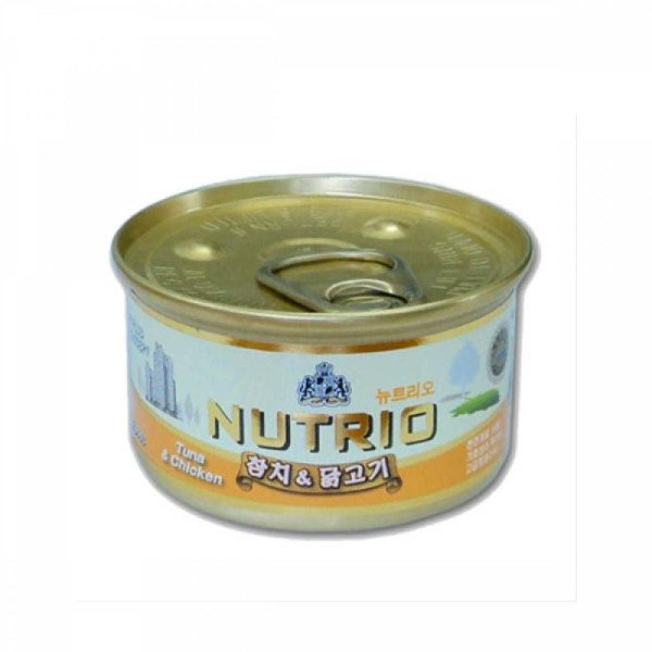 TBZ 뉴트리오 고양이 캔 참치 닭고기 80g