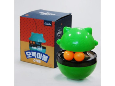 펫블랑 고양이 오뚝이볼 간식볼 (그린)